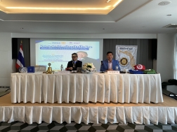 กองทุนประกันวินาศภัย เข้าร่วมบรรยายความรู้ ในหัวข้อเรื่อง “วิกฤตประกันภัยโควิด กับภารกิจกองทุนประกันวินาศภัย” ให้แก่สมาชิกสโมสรโรตารีธนบุรี ณ ห้องประชุม ชั้น 36 โรงแรมพูลแมน กรุงเทพ จี ถนนสีลม กรุงเทพมหานคร